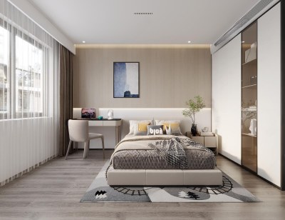 现代次卧3D模型下载